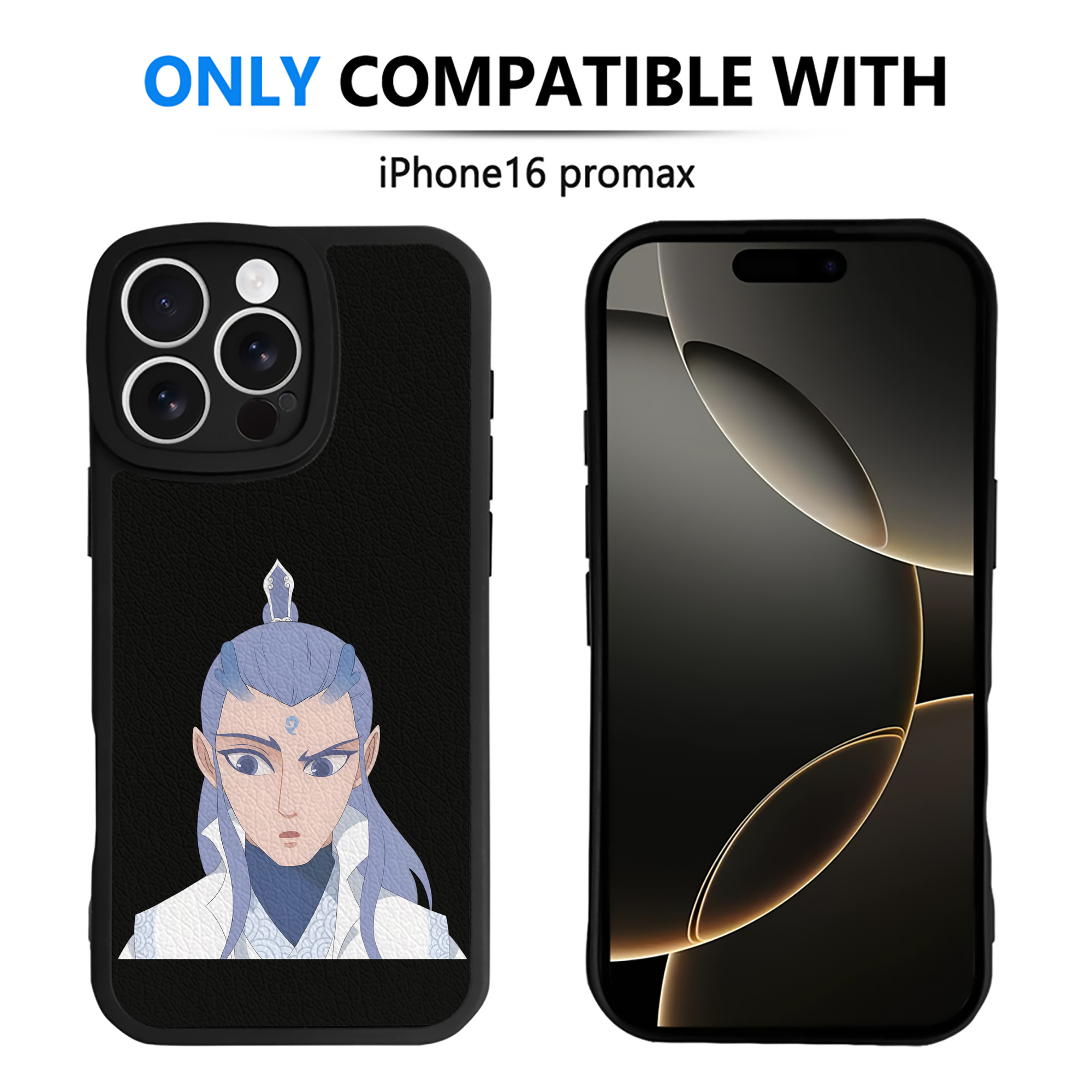 （画像用） Ne Zha 2 ナタ 魔童の大暴れ 【iPhone 16シリーズ対応】シリコンスマホケース（レザー調） 材質：シリコン